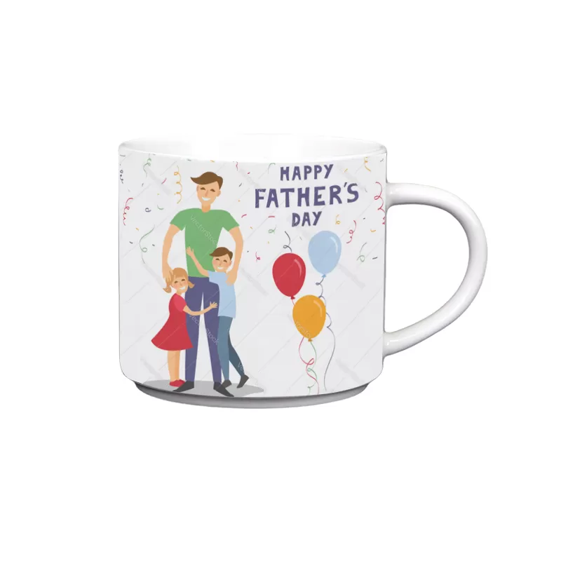 Father with Child White Coffee Mug