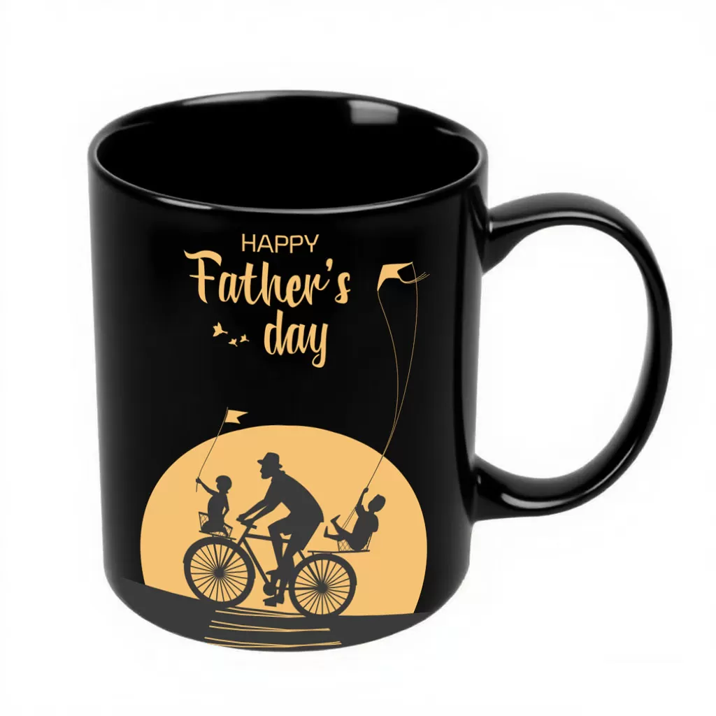 Father's Day Black Mug